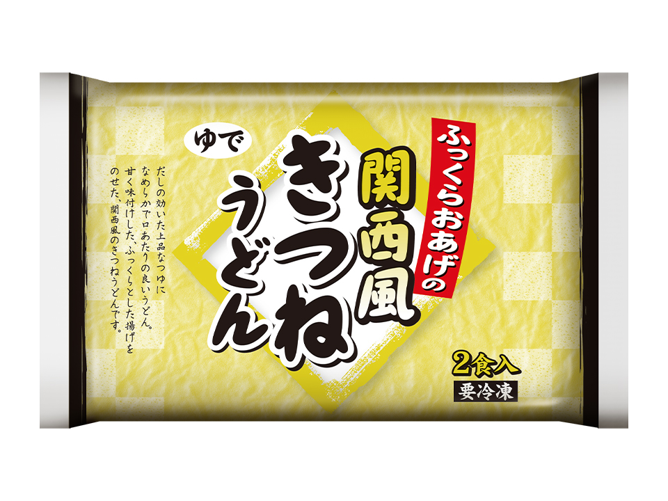 ふっくらおあげの関西風きつねうどん